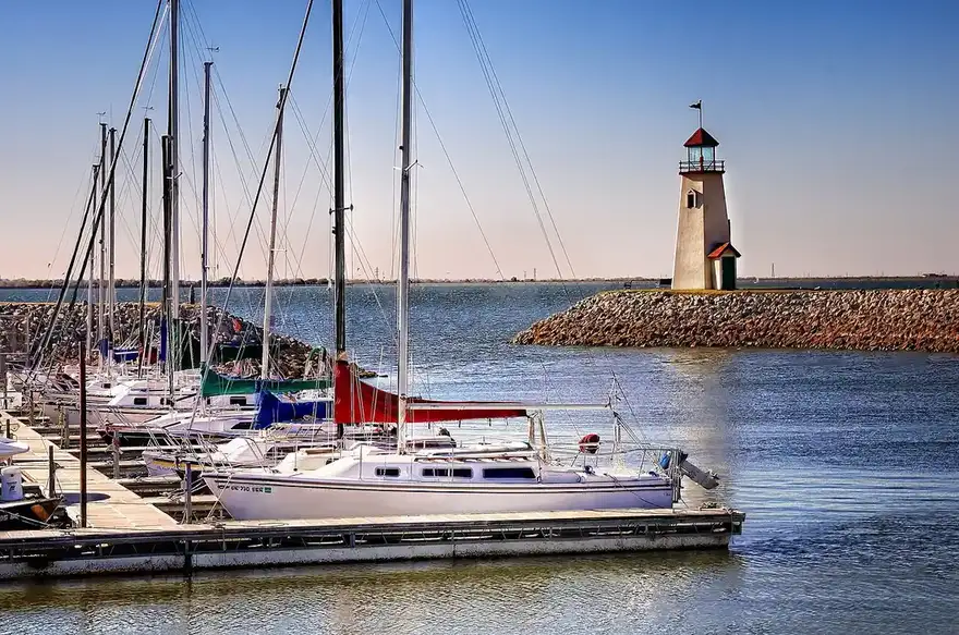 Electrical service area - Lake Hefner